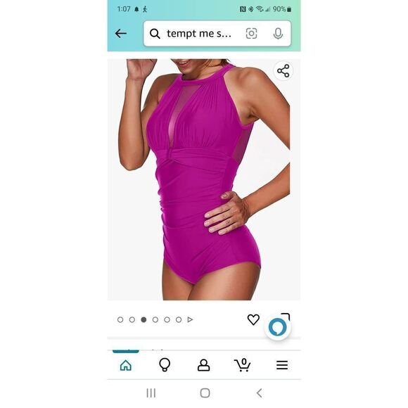 NWOT TEMPT ME WOMENS ONE PIECE BATHING SUIT - Picture 3 of 4